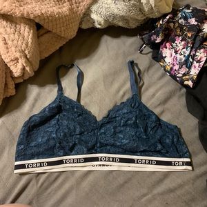 Blue torrid bralette